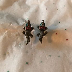 Betsey Johnson Alligator Studs